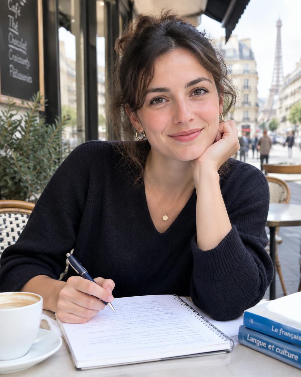 Claire, French Tutor for Teens — AI twin on Just Like Me